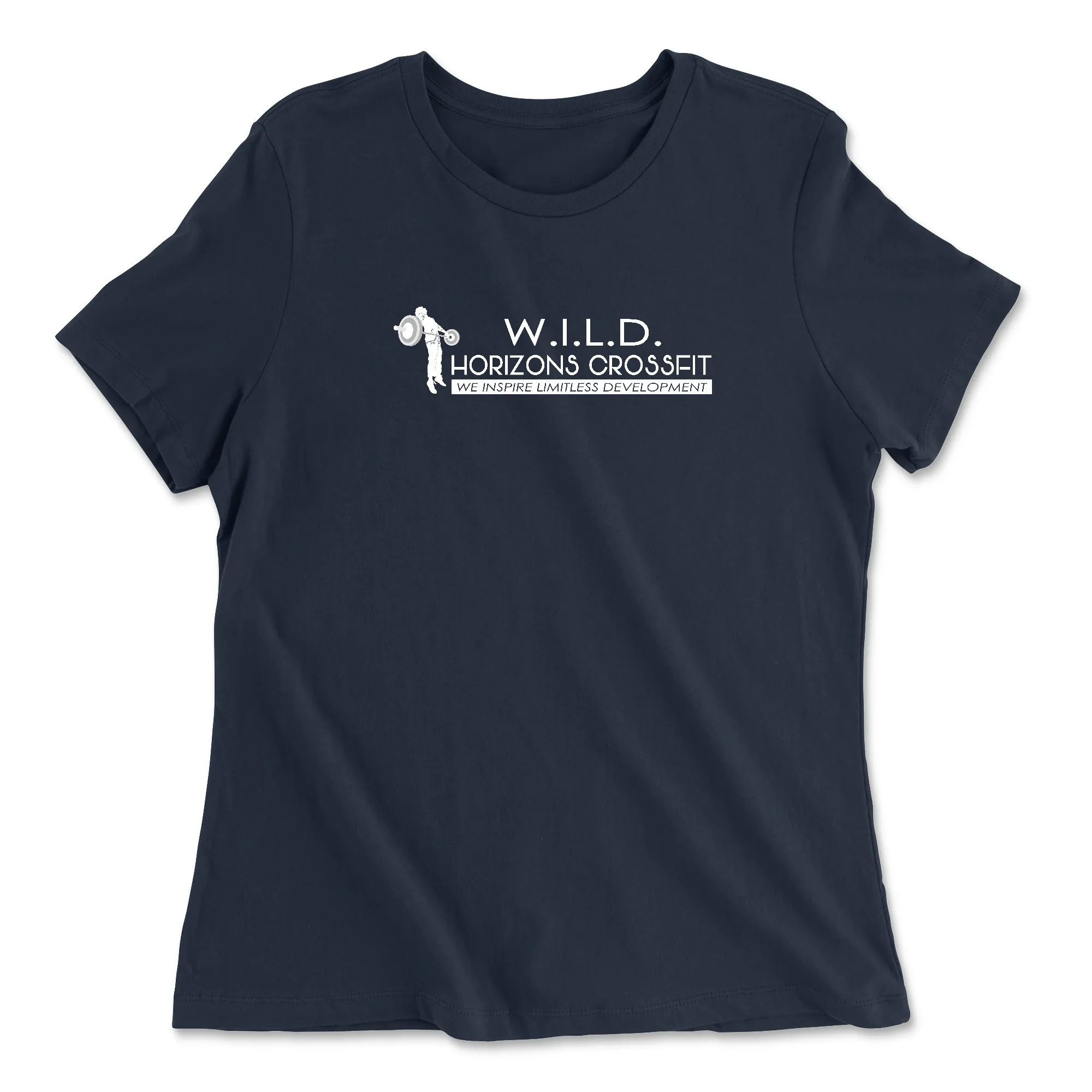 Wild Horizons CrossFit White Womens - Relaxed Jersey T-Shirt