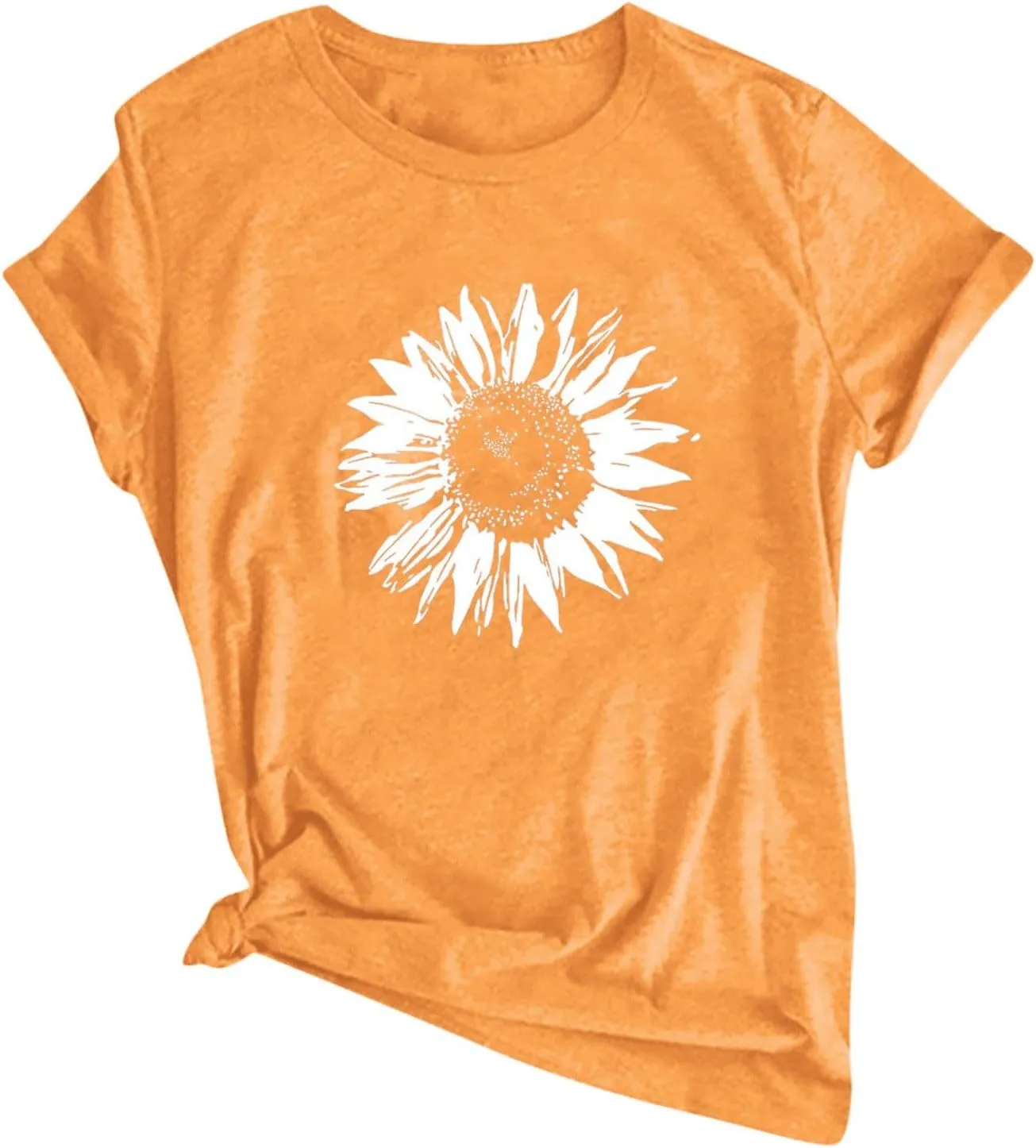Womens T Shirts Cute Dandelion Graphic Tees Crewneck Short Sleeve Summer Tops Casual Loose Cotton Tshirts